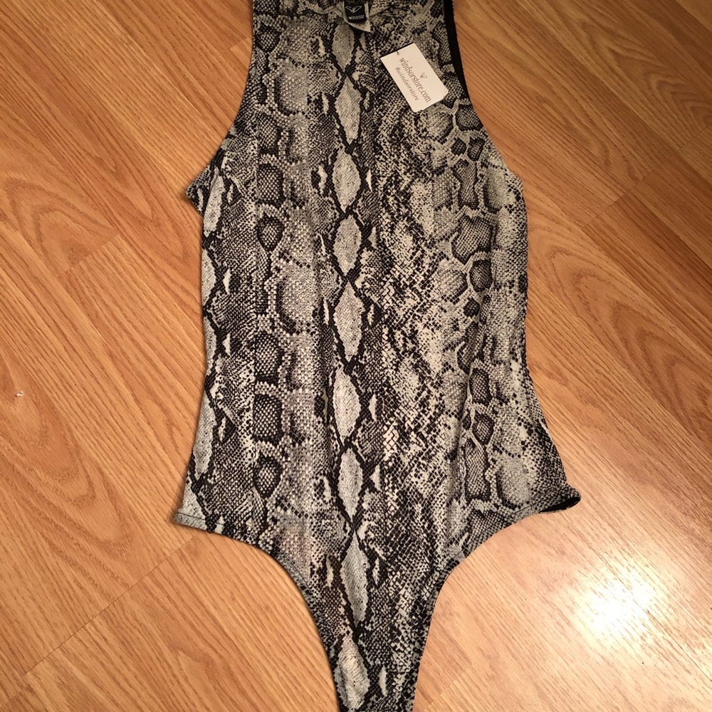 Snakeskin bodysuit